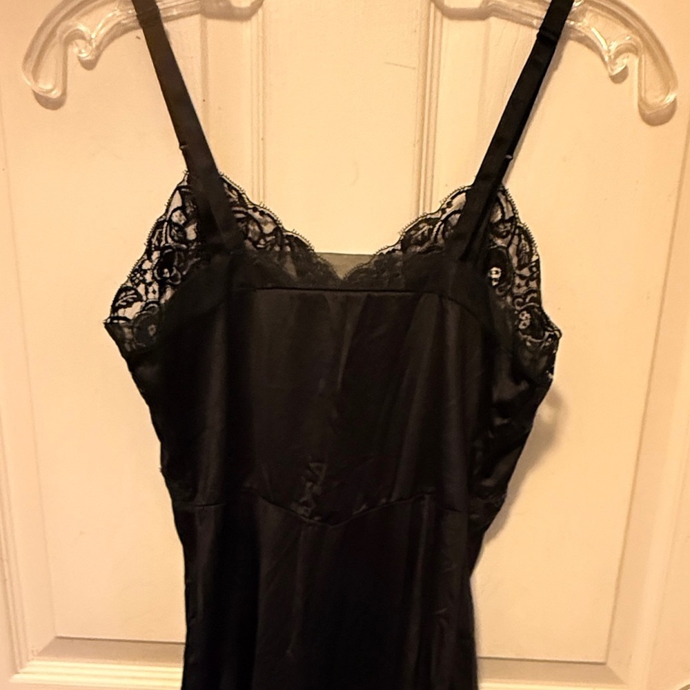 Vintage Gaymode Nylon Full Black Slip - Picture 3 of 8